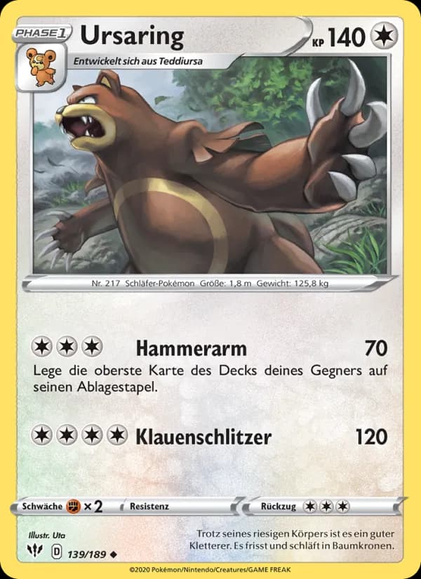 Ursaring card in German
