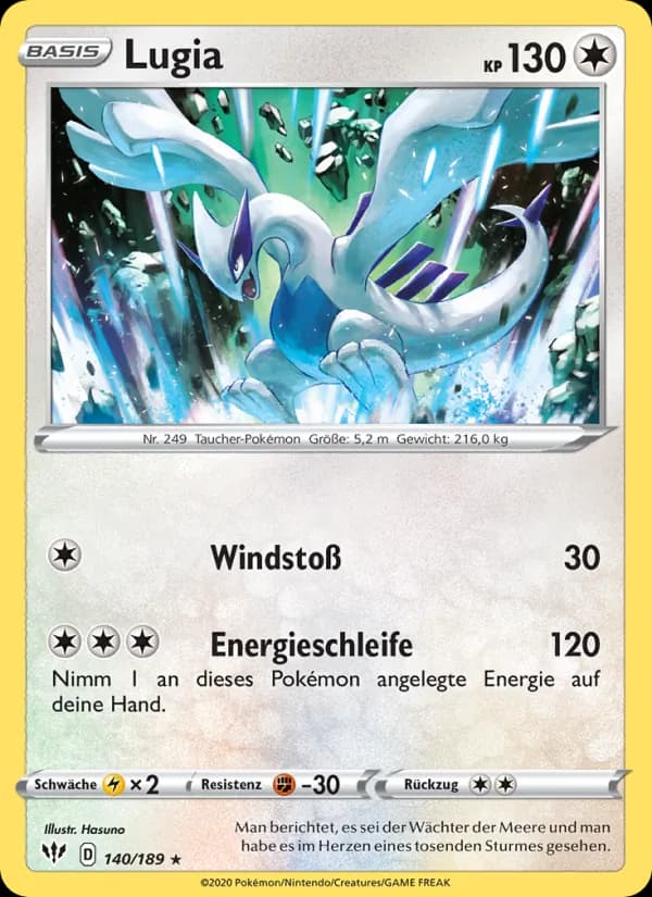 Lugia card in German