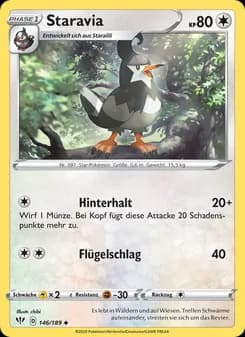 Staravia card in German