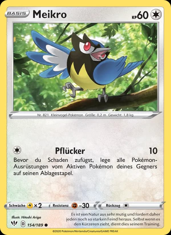 Meikro card in German