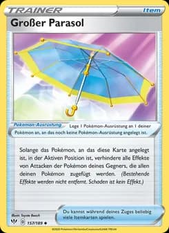 Großer Parasol card in German
