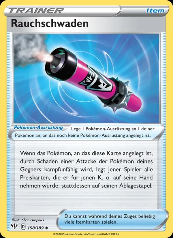 Rauchschwaden card in German
