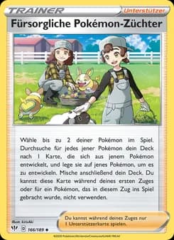 Fürsorgliche Pokémon-Züchter card in German