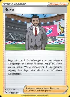 Rose card in German