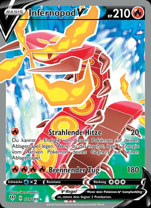 Infernopod V card in German
