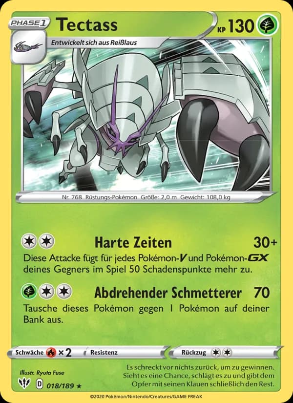 Tectass card in German