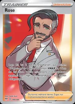 Rose card in German