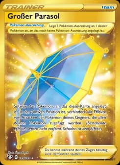Großer Parasol card in German