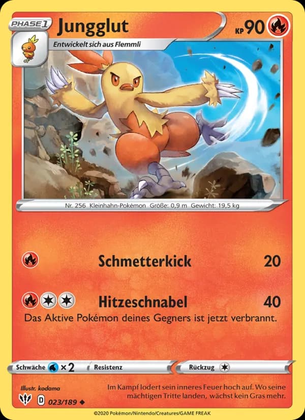 Jungglut card in German