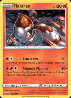 Heatran card in German