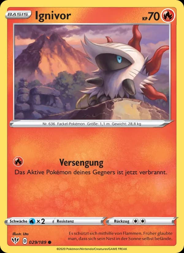 Ignivor card in German