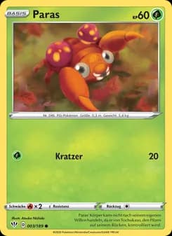 Paras card in German