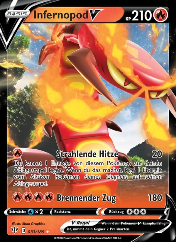 Infernopod V card in German