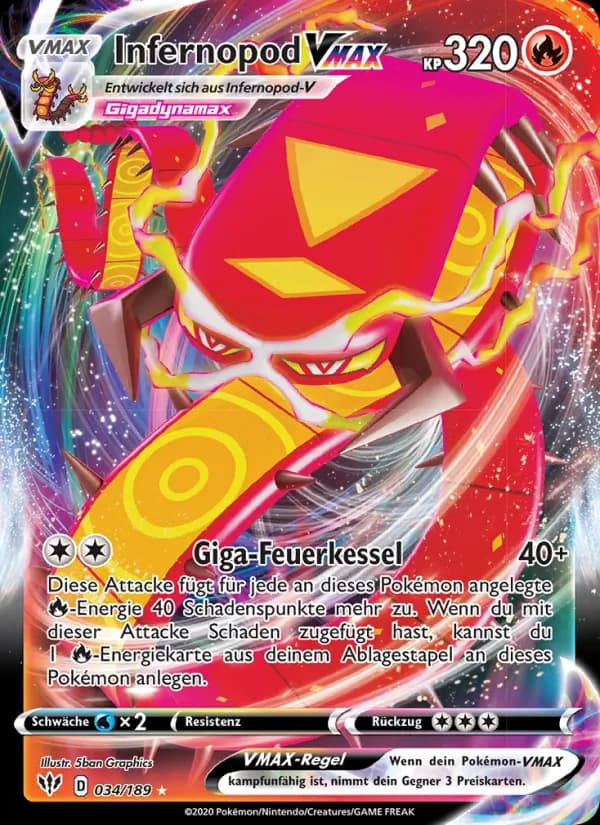 Infernopod VMAX card in German