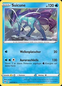 Suicune card in German