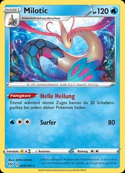 Milotic card in German