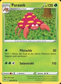 Parasek card in German