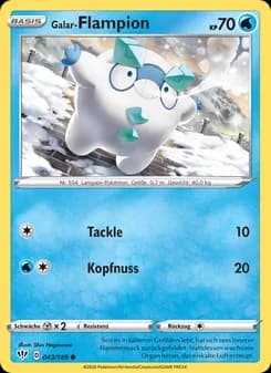 Galar-Flampion card in German