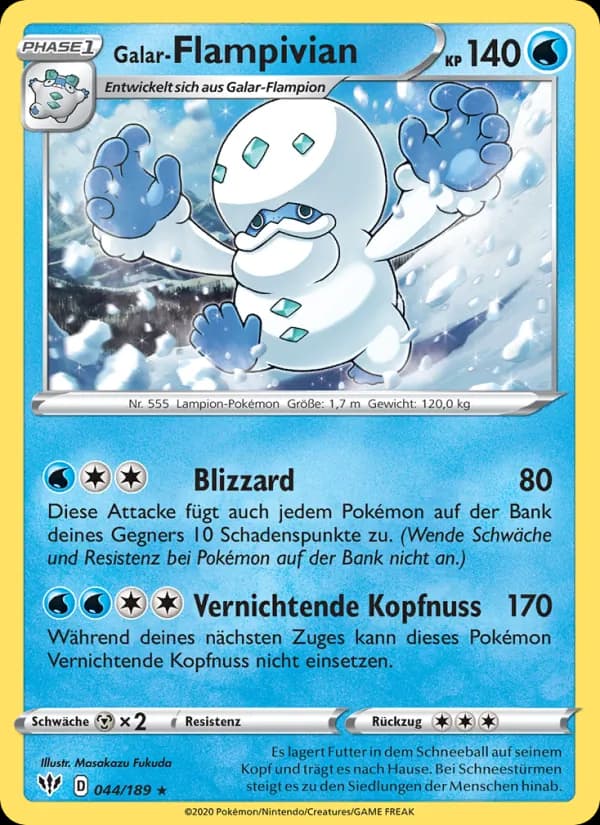 Galar-Flampivian card in German
