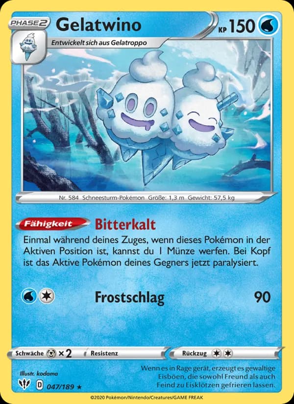 Gelatwino card in German