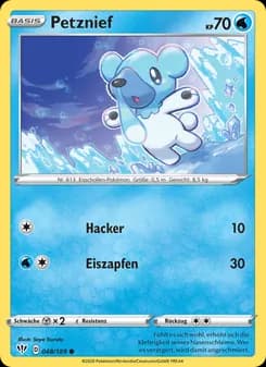 Petznief card in German
