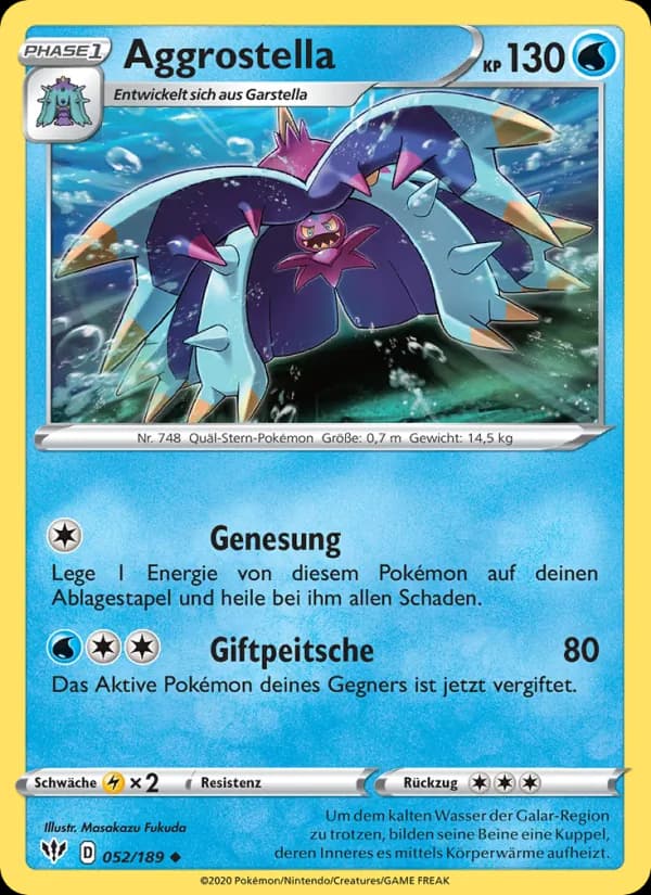 Aggrostella card in German