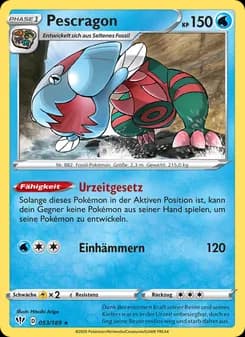 Pescragon card in German