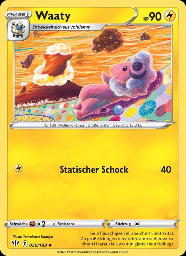 Waaty card in German