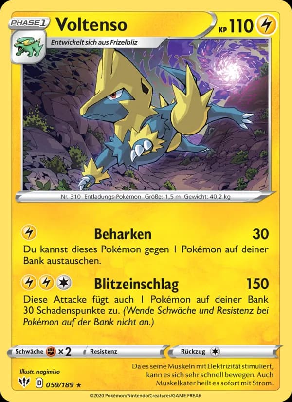 Voltenso card in German