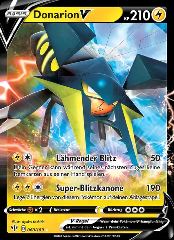 Donarion V card in German