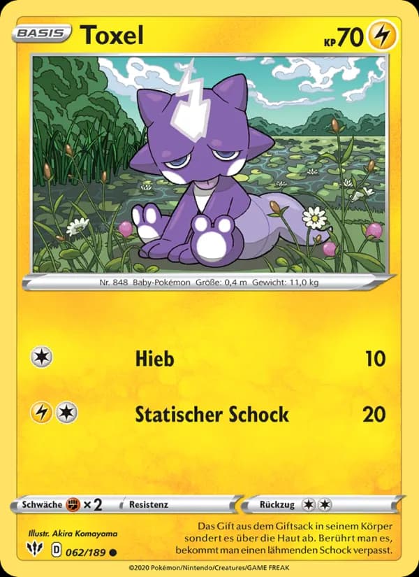 Toxel card in German