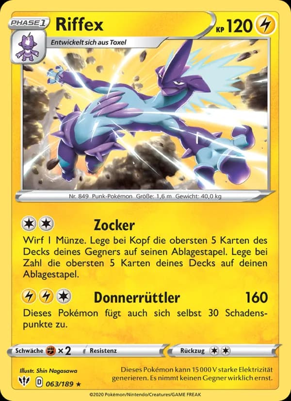 Riffex card in German