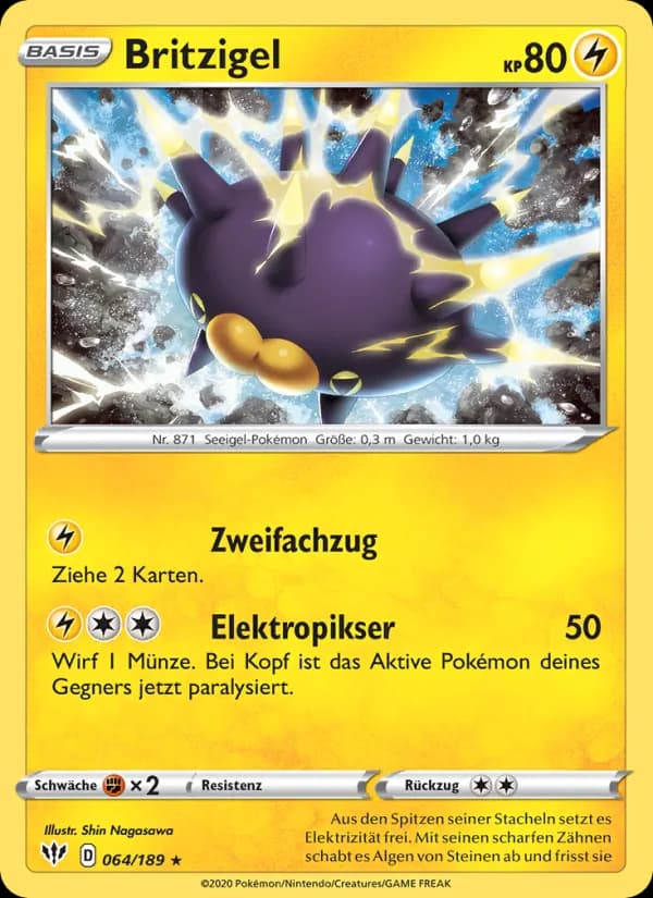 Britzigel card in German
