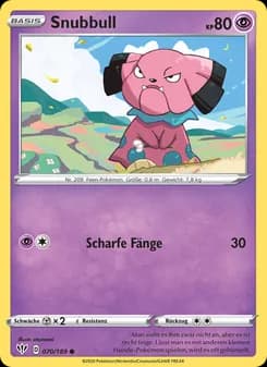 Snubbull card in German