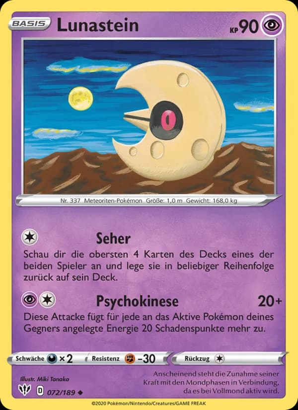 Lunastein card in German