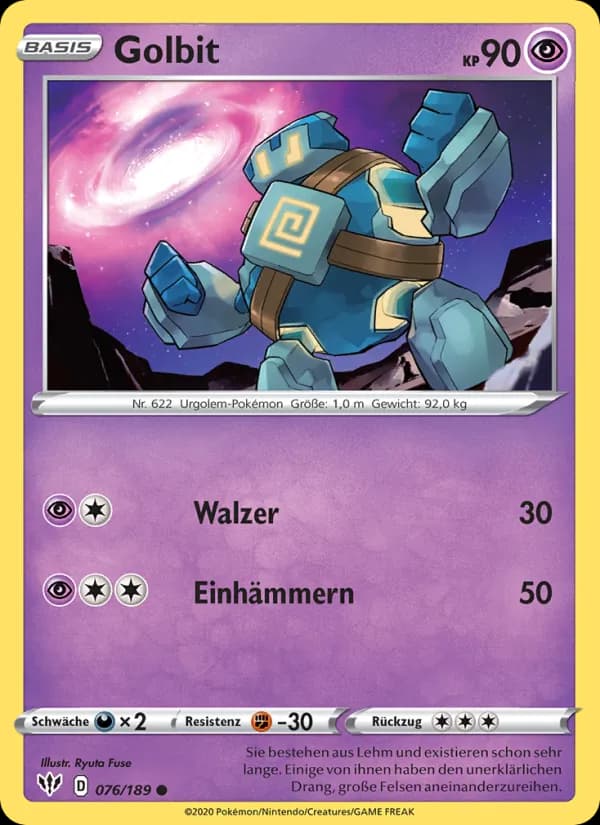 Golbit card in German