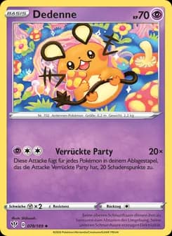 Dedenne card in German