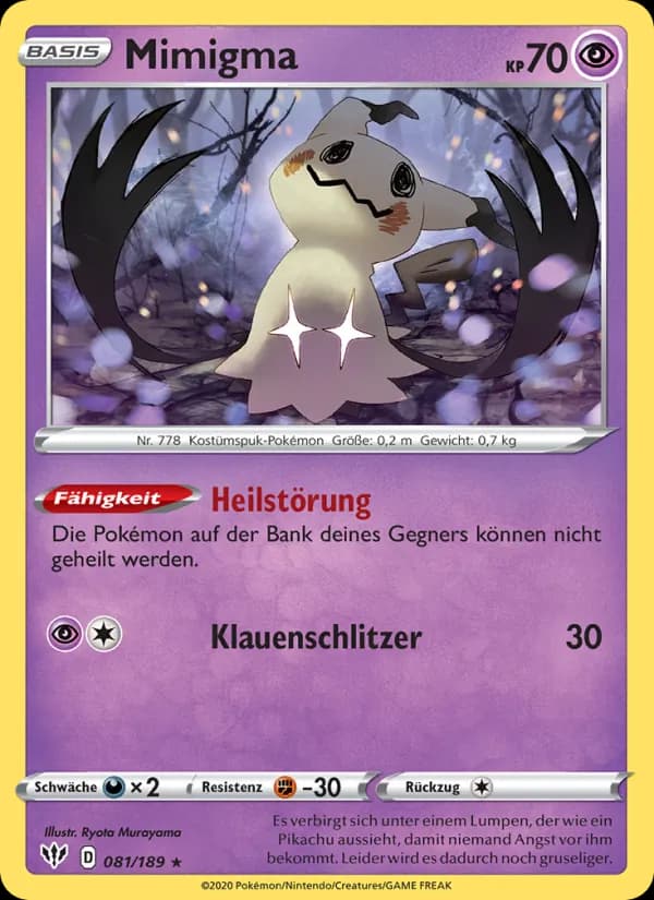 Mimigma card in German