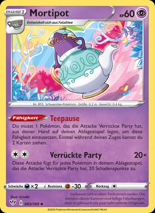 Mortipot card in German