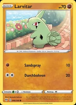 Larvitar card in German