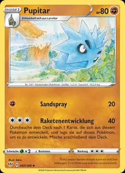 Pupitar card in German
