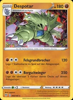 Despotar card in German
