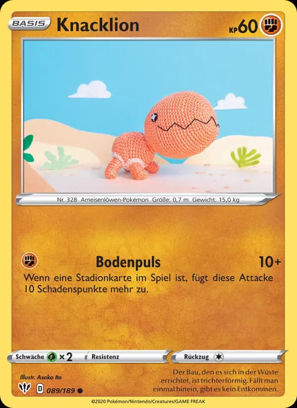 Knacklion card in German
