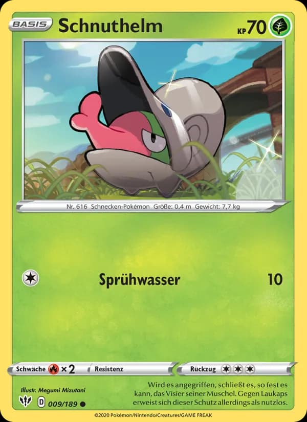 Schnuthelm card in German