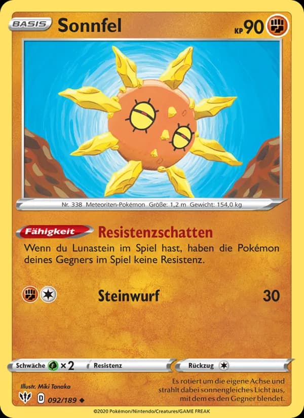 Sonnfel card in German
