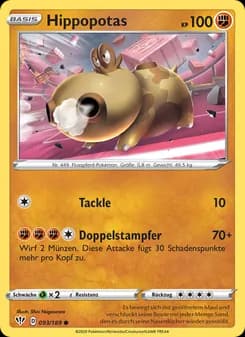 Hippopotas card in German