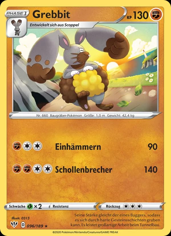 Grebbit card in German