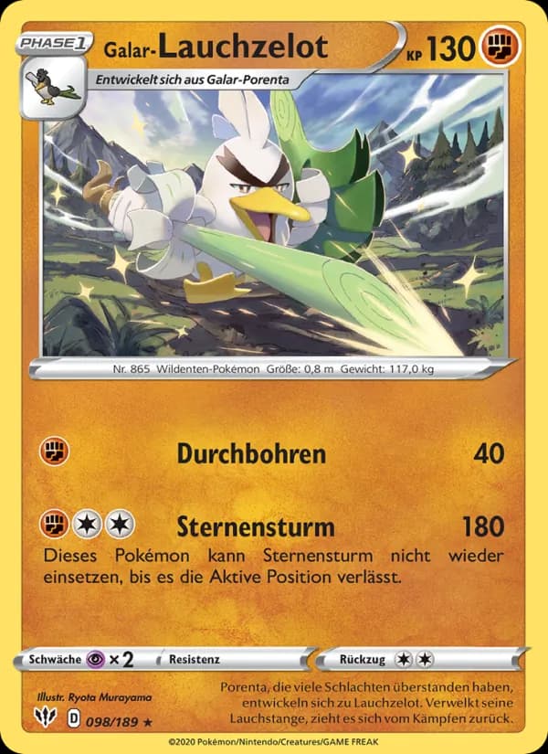 Galar-Lauchzelot card in German