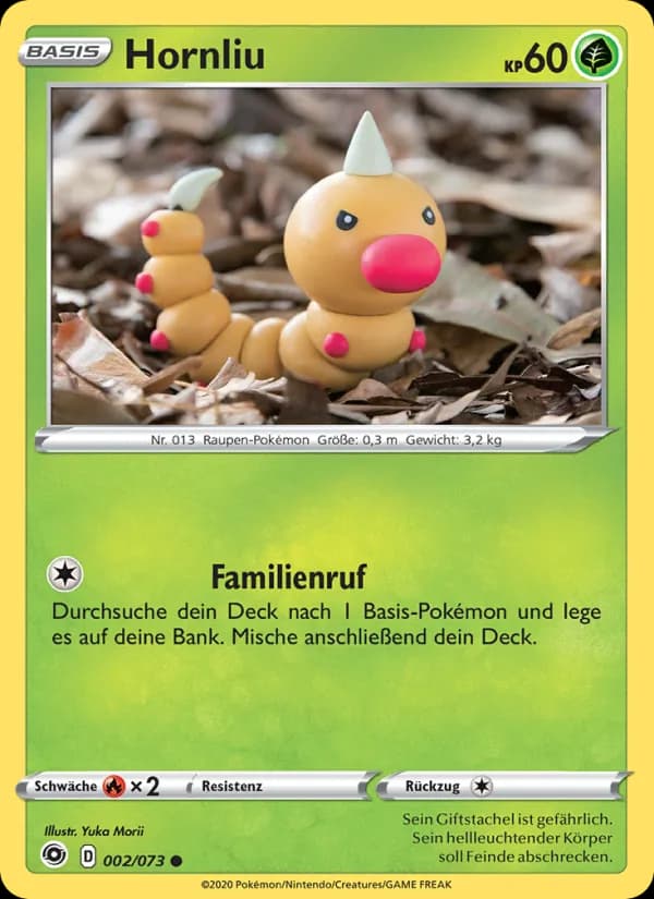 Hornliu card in German