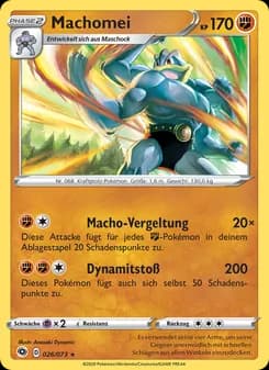 Machomei card in German
